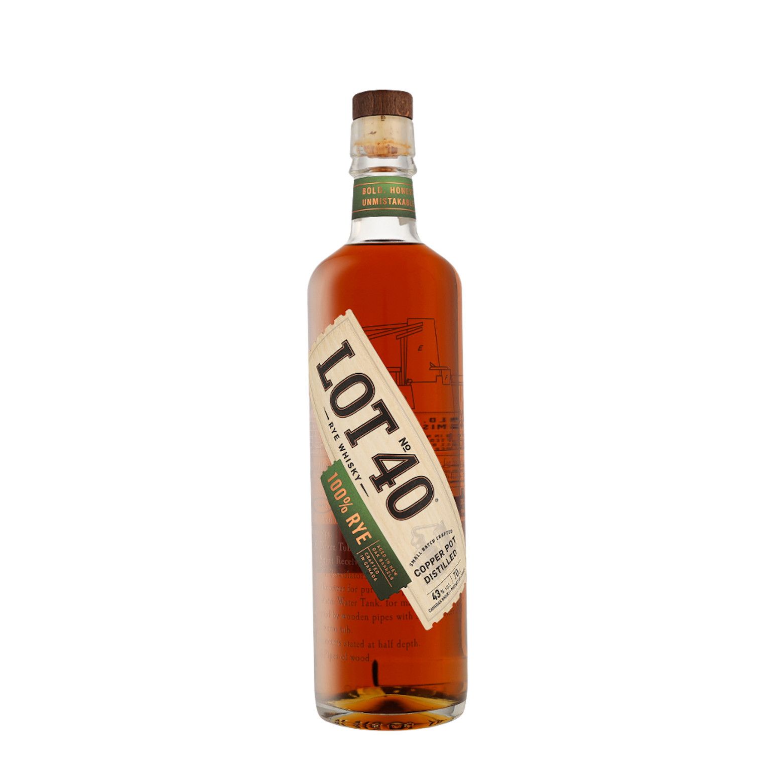 Lot No. 40 Canadian Rye Whisky 0,7l, alc. 43 Vol.-%