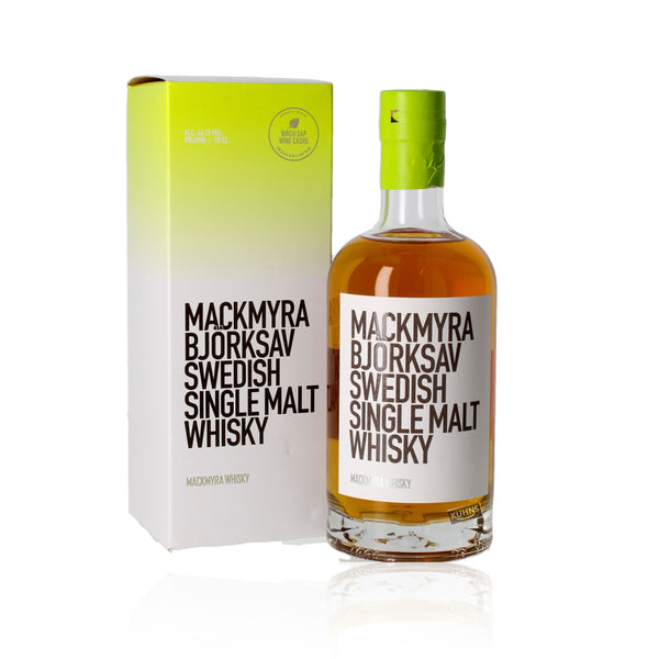 Mackmyra Björksav ruotsalainen viski, 0,7l, alk. 46,1 tilavuusprosenttia.