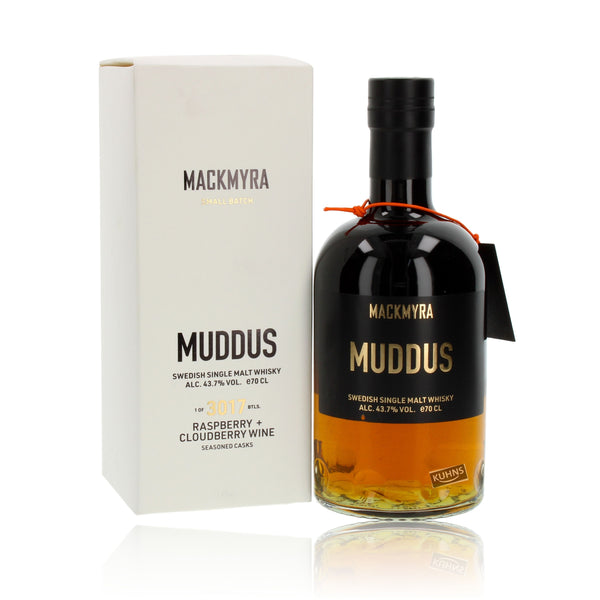 Mackmyra Muddus ruotsalainen viski, 0,5l, alk. 43,7 tilavuusprosenttia.