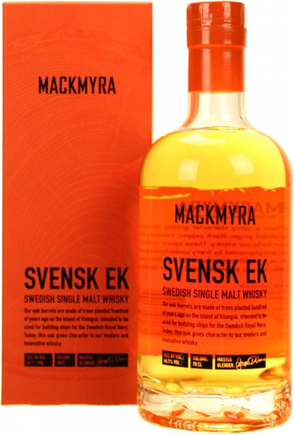 Mackmyra Svensk EK ruotsalainen viski, 0,7l, alk. 46,1 tilavuusprosenttia.