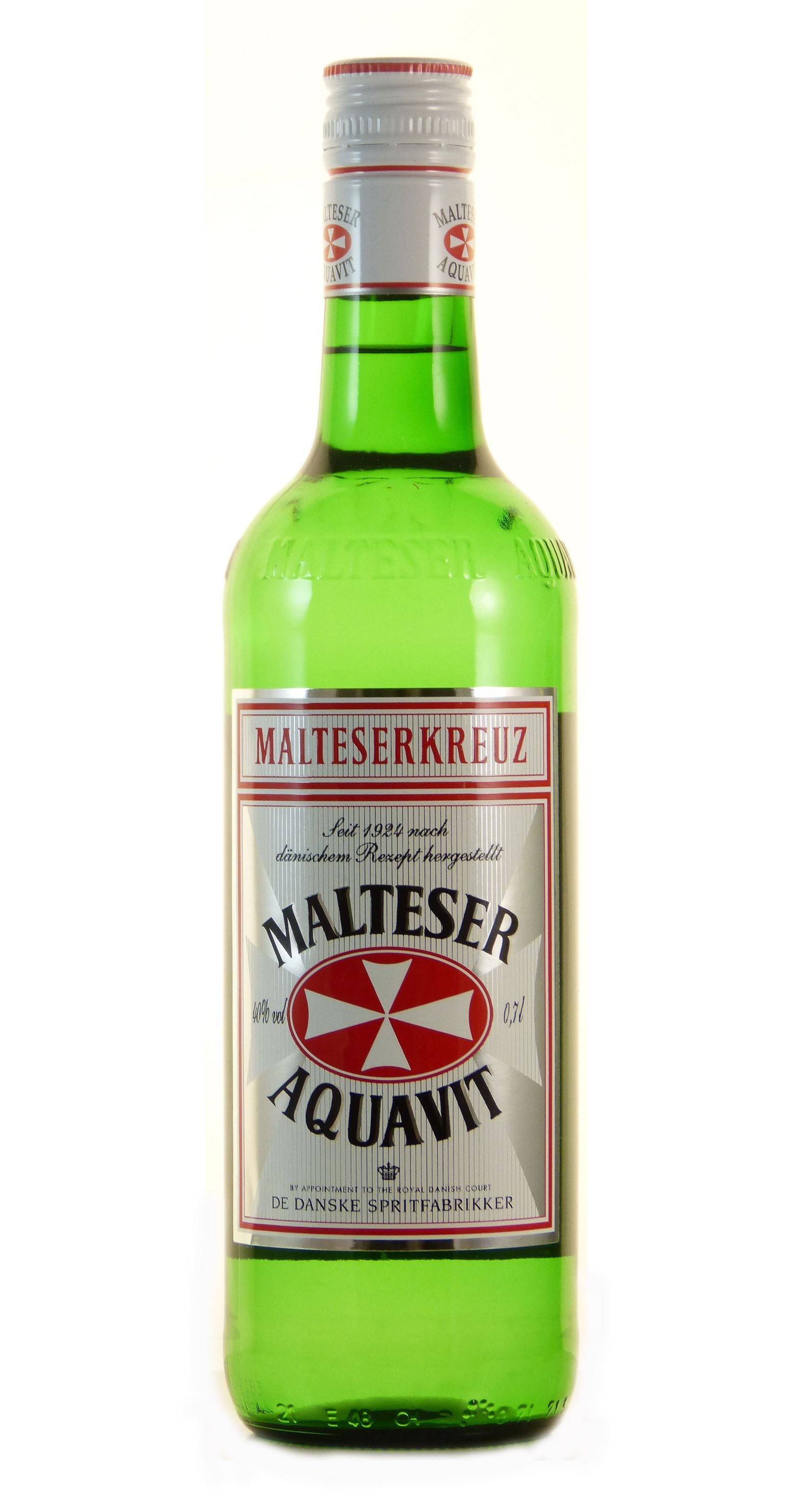 Malteserkreuz Aquavit 0,7l, alc. 40 Vol.-%, Kümmelspirituose