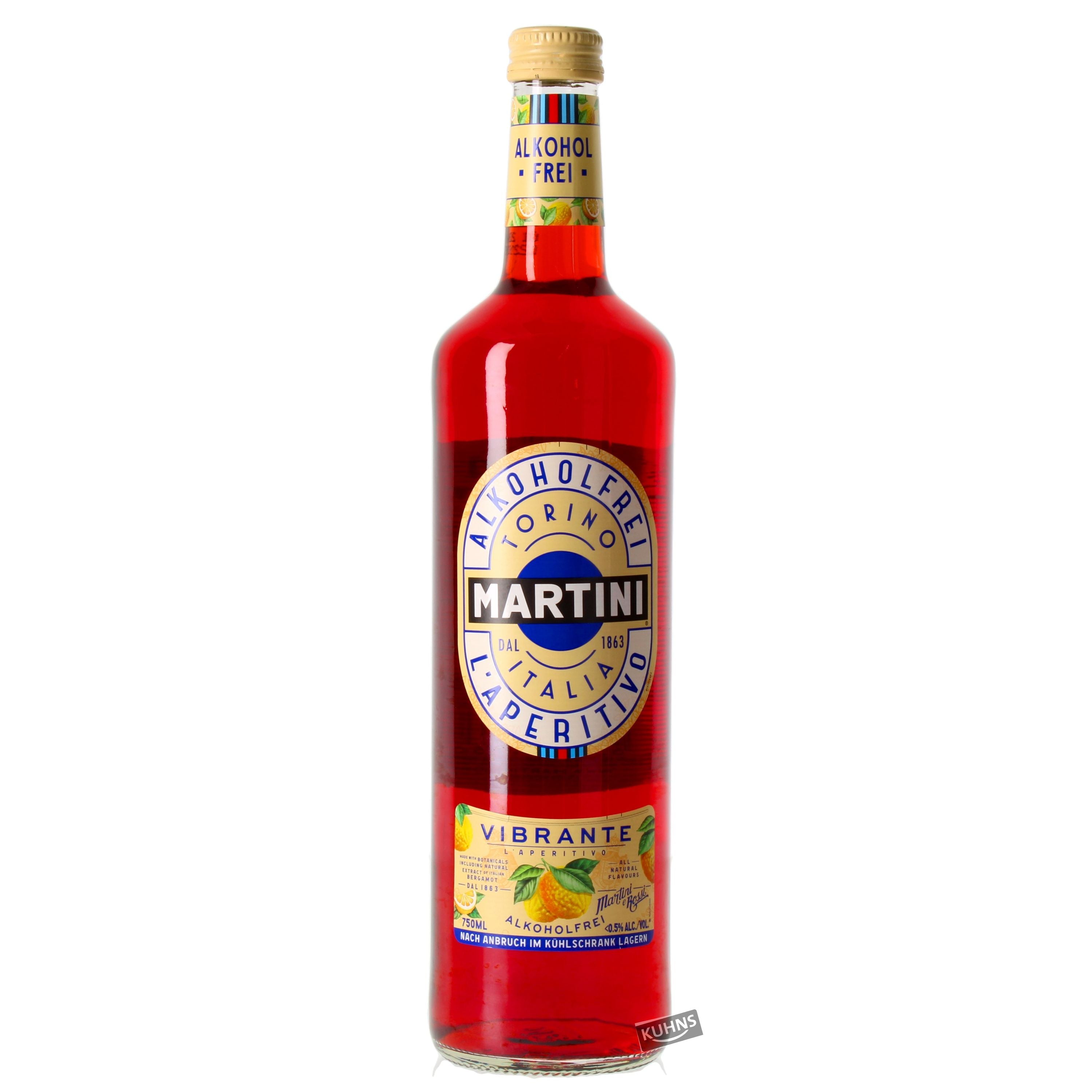 Martini Vibrante non-alcoholic 0.75l, alc. &lt;0.5% by volume Alcohol-free aperitif