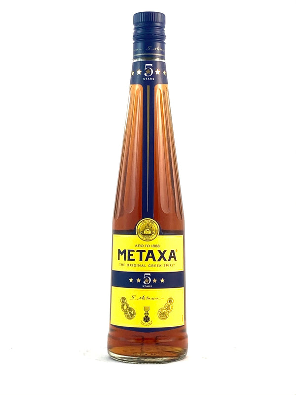 Metaxa 5 tähteä 0,7l, alk. 38 tilavuusprosenttia, kreikkalainen alkoholi