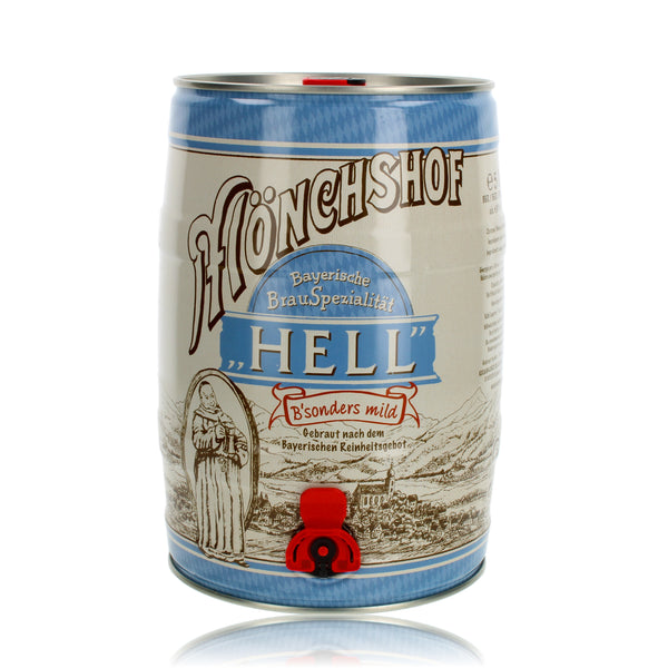 Mönchshof Hell Partyfass 5,0l, alc. 4,9 Vol.-%