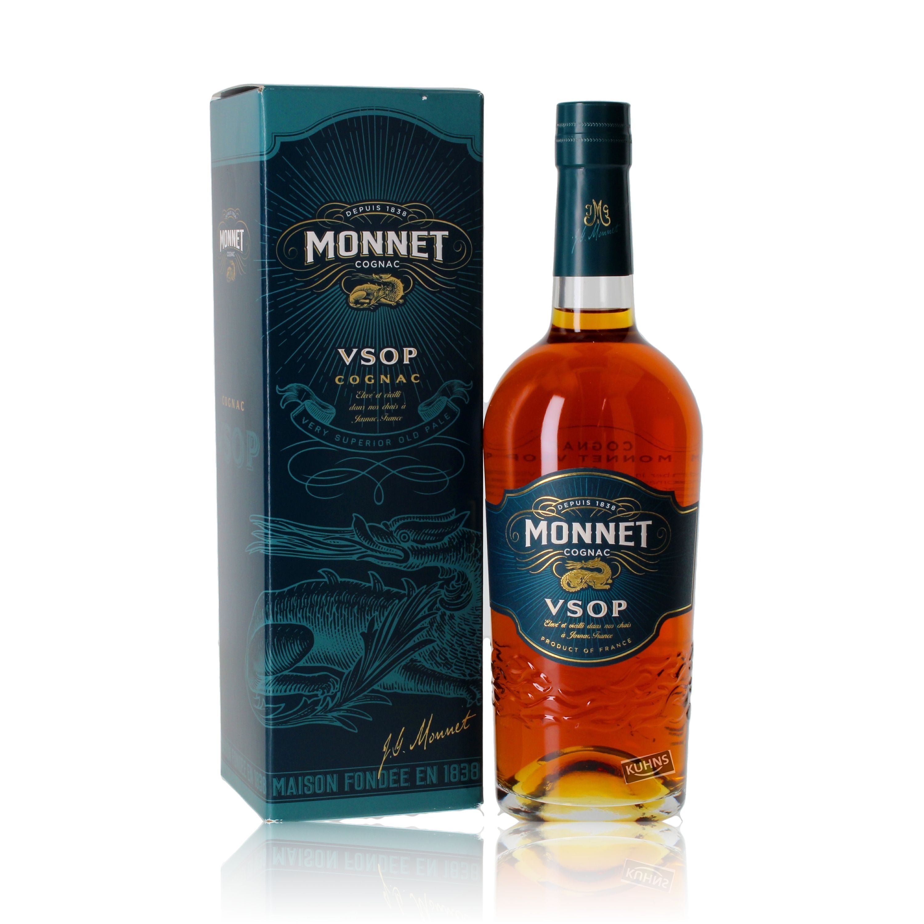 Monnet VSOP Cognac 0,7l, alk. 40 tilavuusprosenttia, Cognac France