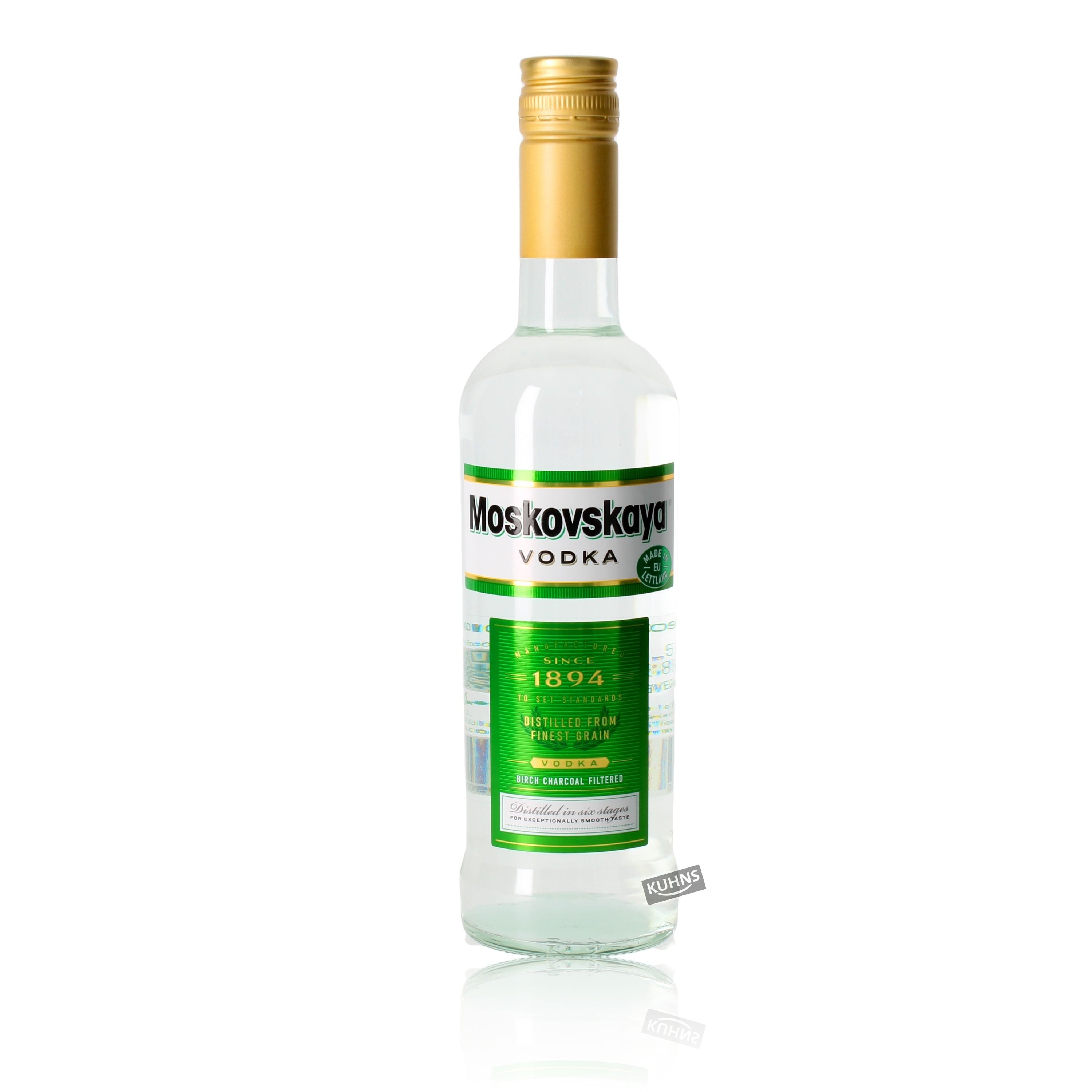 Moskovskaya 0.5l, alc. 38% vol., vodka Latvia