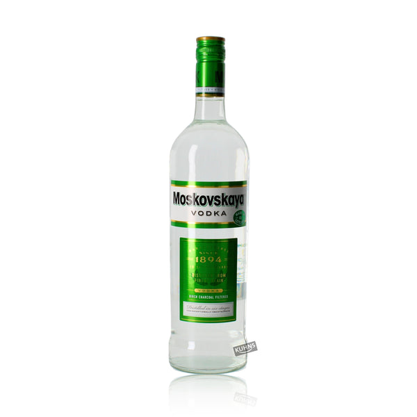 Moskovskaya 1,0l, alk. 38 tilavuusprosenttia, vodka Latvia