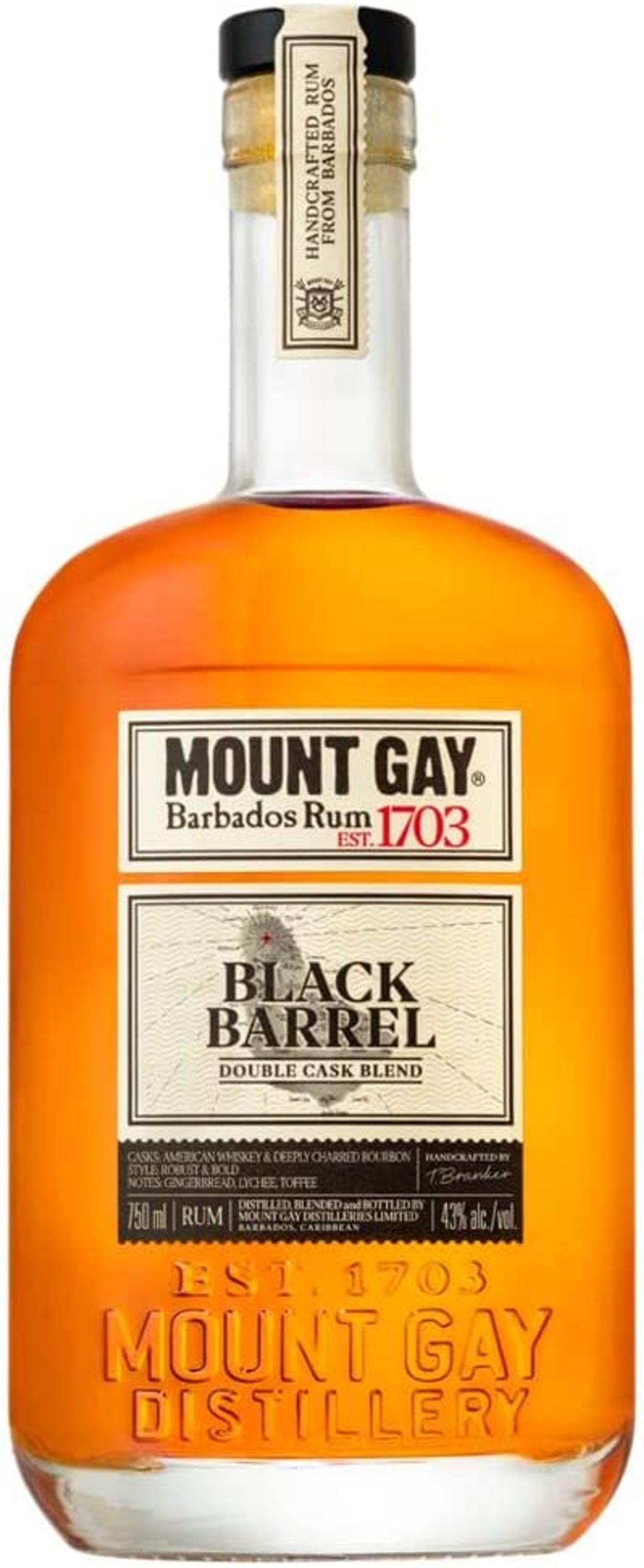 Mount Gay Black Barrel 0,7l, alk. 43 tilavuusprosenttia, rommi Barbados