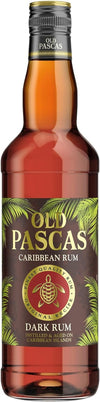 Old Pascas Caribbean Dark Rum 0.7l, alc. 37.5% vol., rum Caribbean