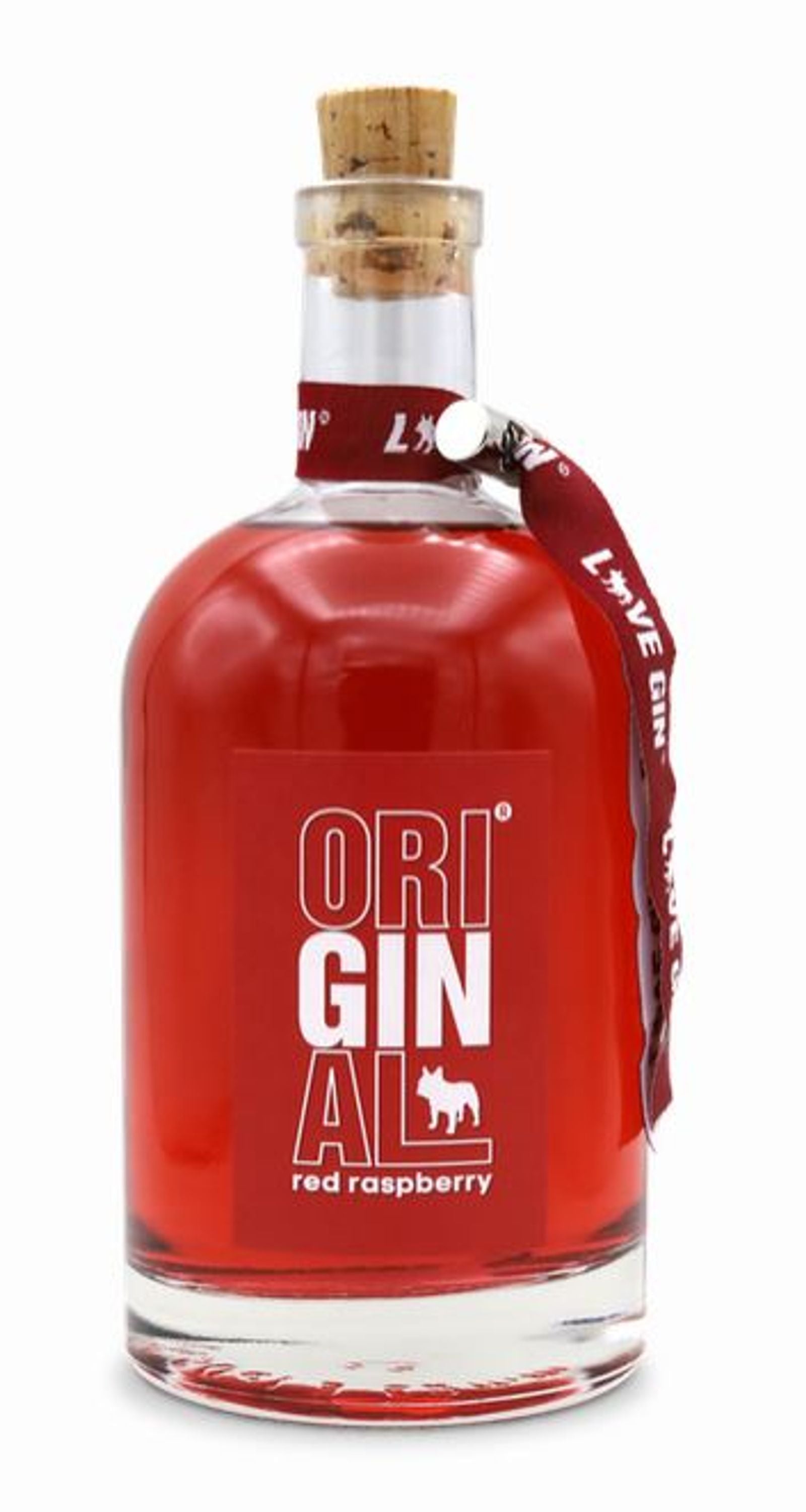 Original Love Gin red raspberry 0,5l, alc. 37.5% by volume, Gin Germany
