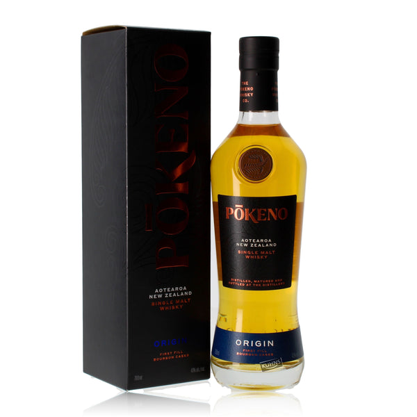 Pokeno Origin 2022 Single Malt Whisky New Zealand 0,7l, alk. 43 tilavuusprosenttia.