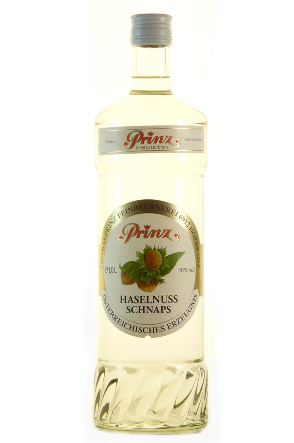 Prinz hazelnut schnapps 1.0l, alc. 40% by volume 