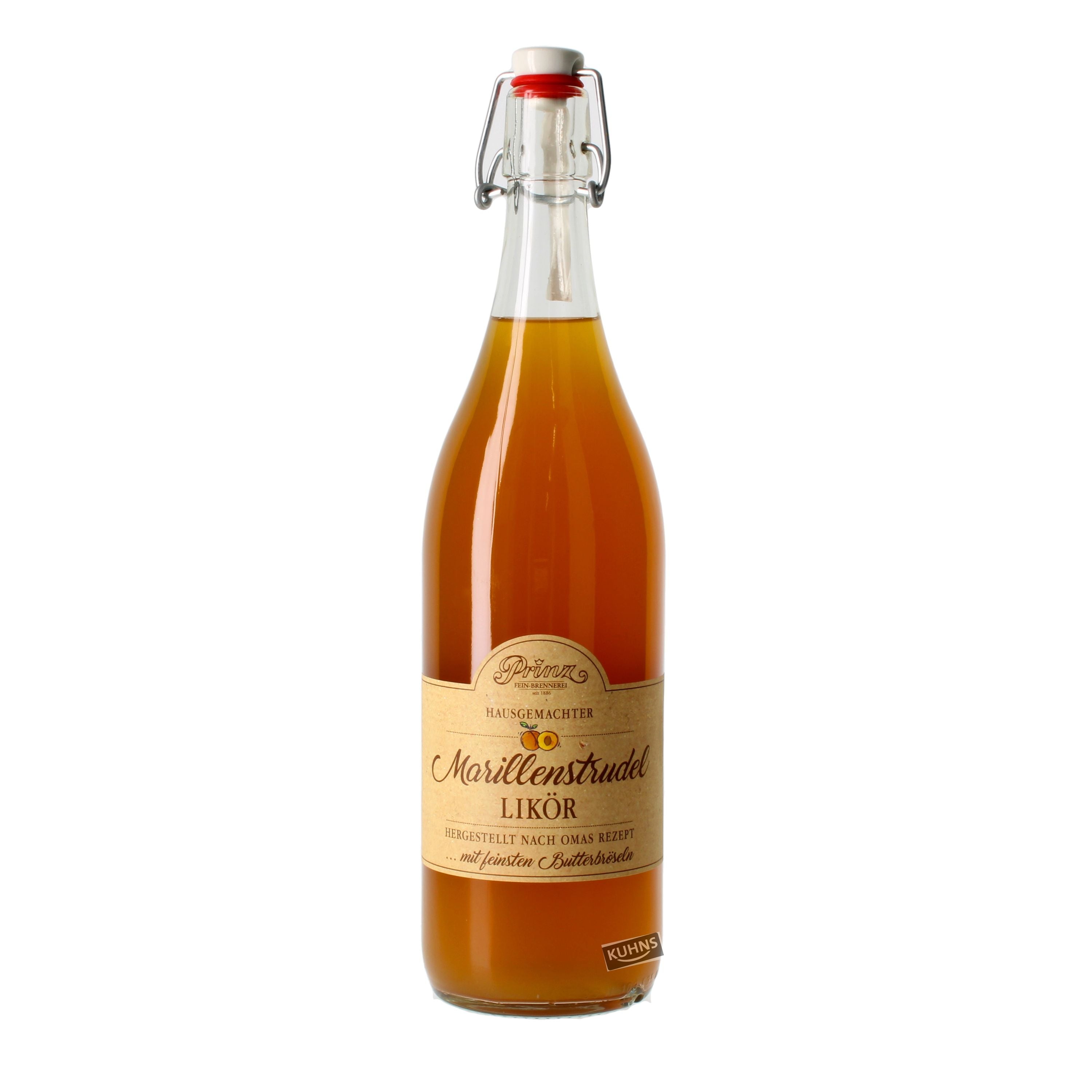 Prinz apricot strudel liqueur 1.0l, alc. 16% by volume