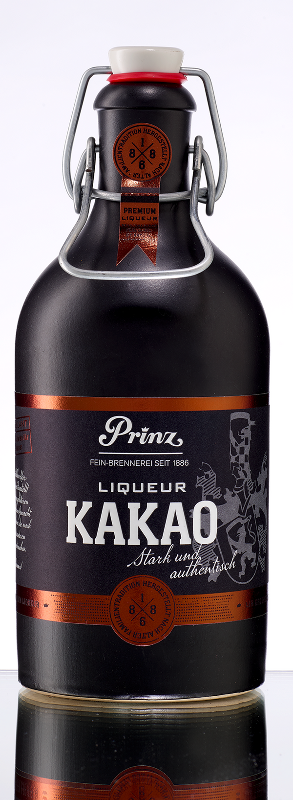 Prinz Cocoa Liqueur 0,5l, alk. 37,7 tilavuusprosenttia.