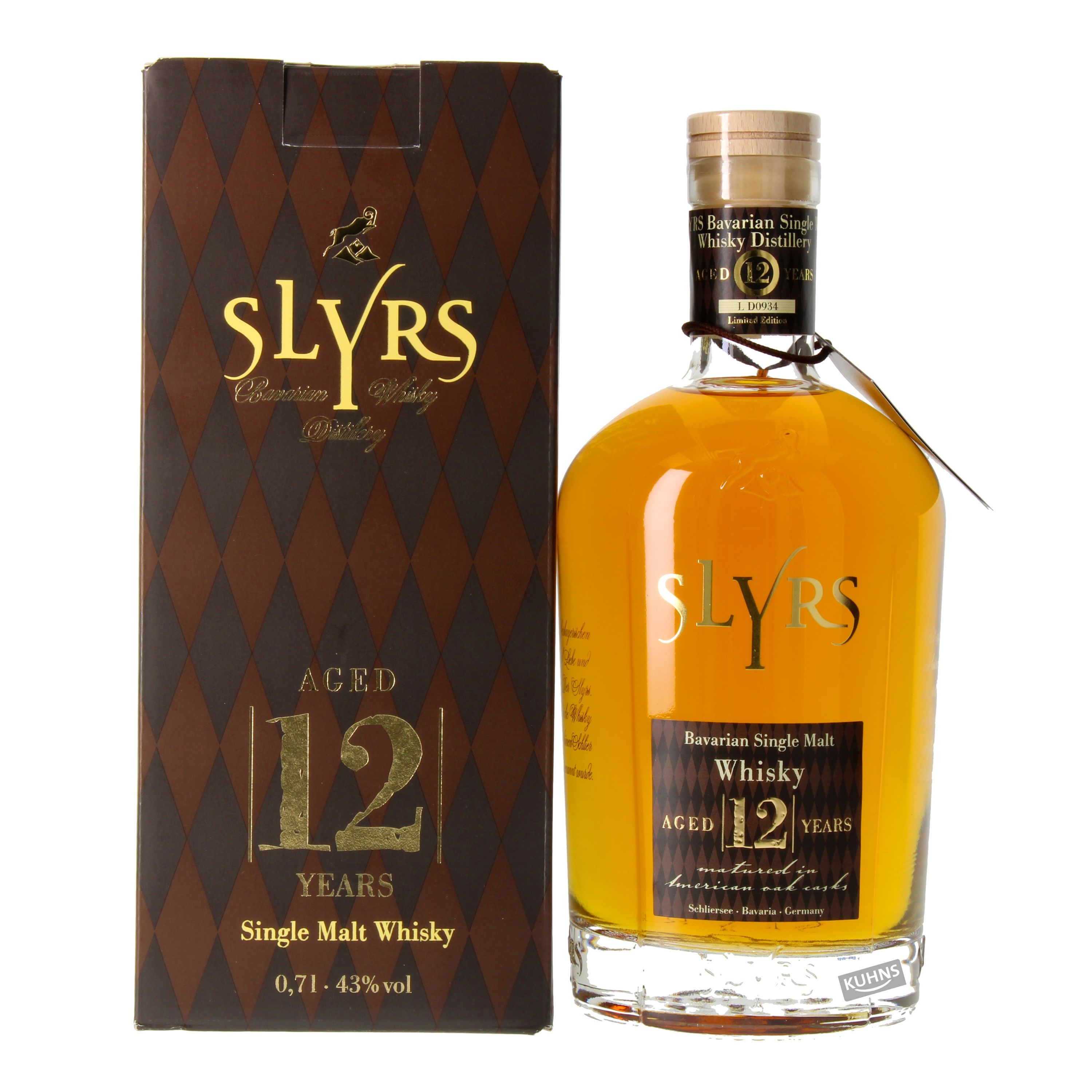 Slyrs 12 Years Single Malt 0,7l, 43 % vol.