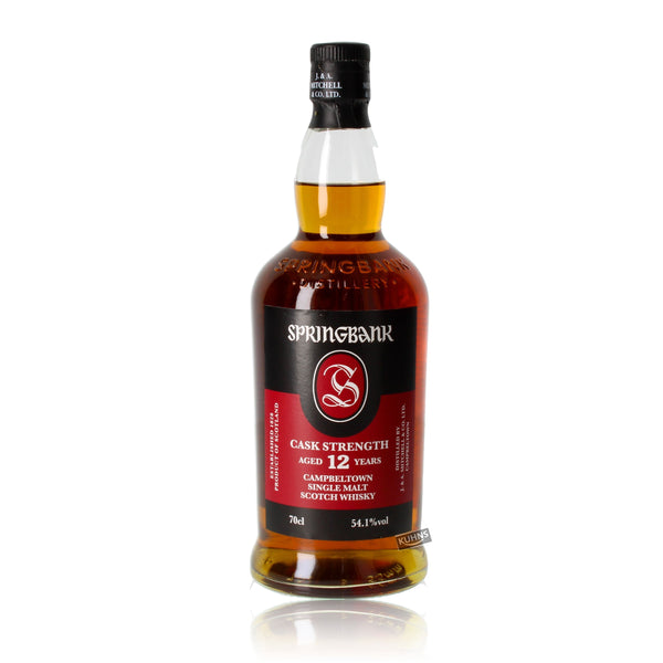 Springbank 12 vuotta 2023 Cask Strength 0,7l alk. 54,1 tilavuusprosenttia.