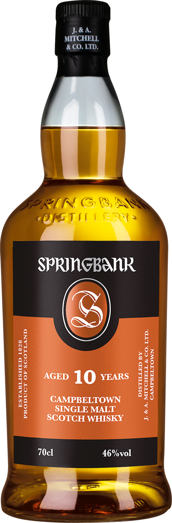 Springbank 10 vuotta 0,7l, alk. 46 % tilavuudesta