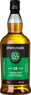 Springbank 15 vuotta 0,7l, alk. 46 % tilavuudesta