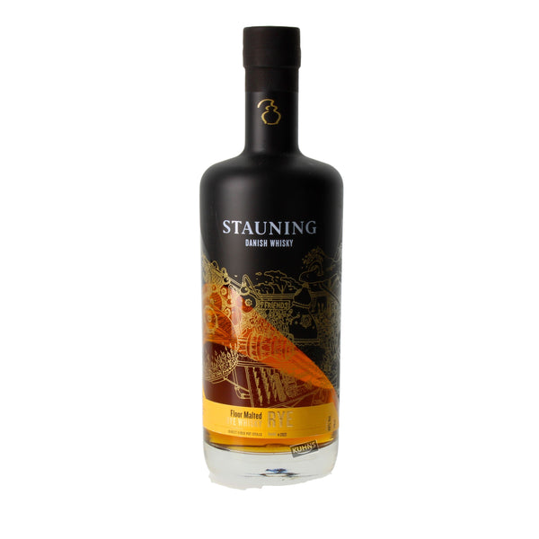 Stauning Floor Malted Rye Whisky 0,7l, alk. 48 tilavuusprosenttia.