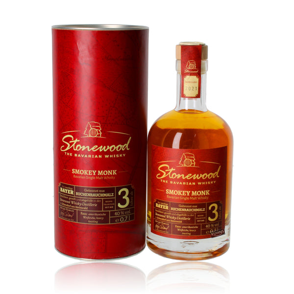 Stonewood Smokey Monk 3 Years Single Malt Whiskey 0.7l, alc. 40% by volume