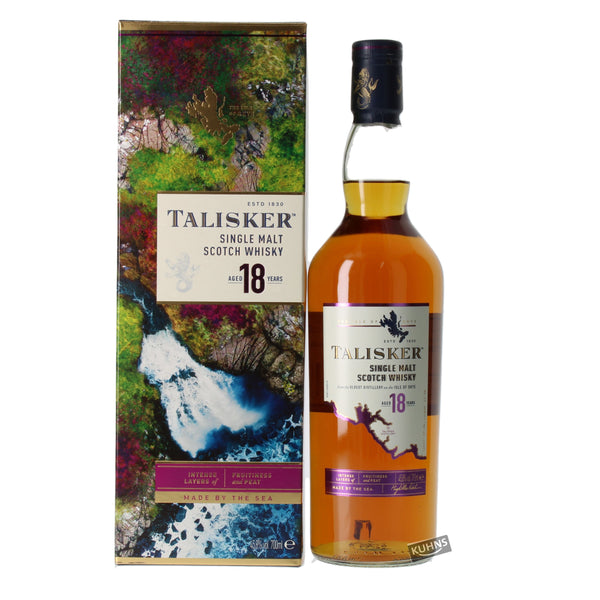 Talisker 18 v 0,7l, alk. 45,8 tilavuusprosenttia.