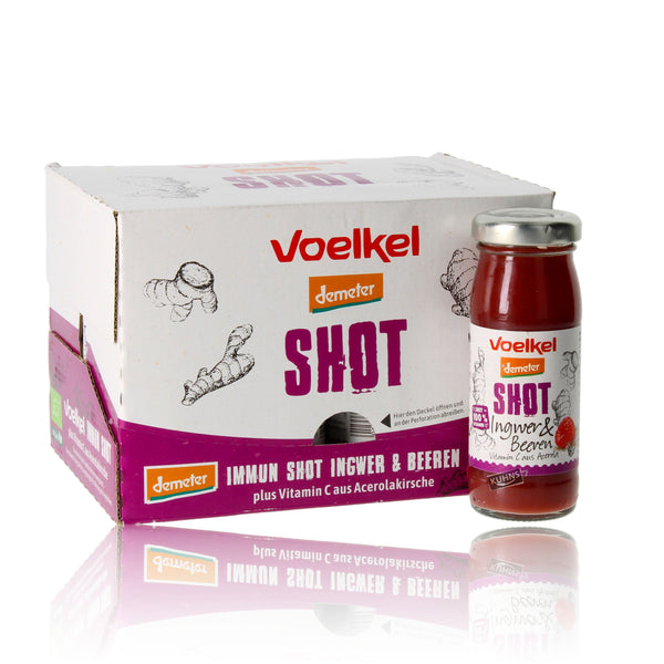 Voelkel Demeter Shot Ginger &amp; Berries 0,76l, (8x95ml)