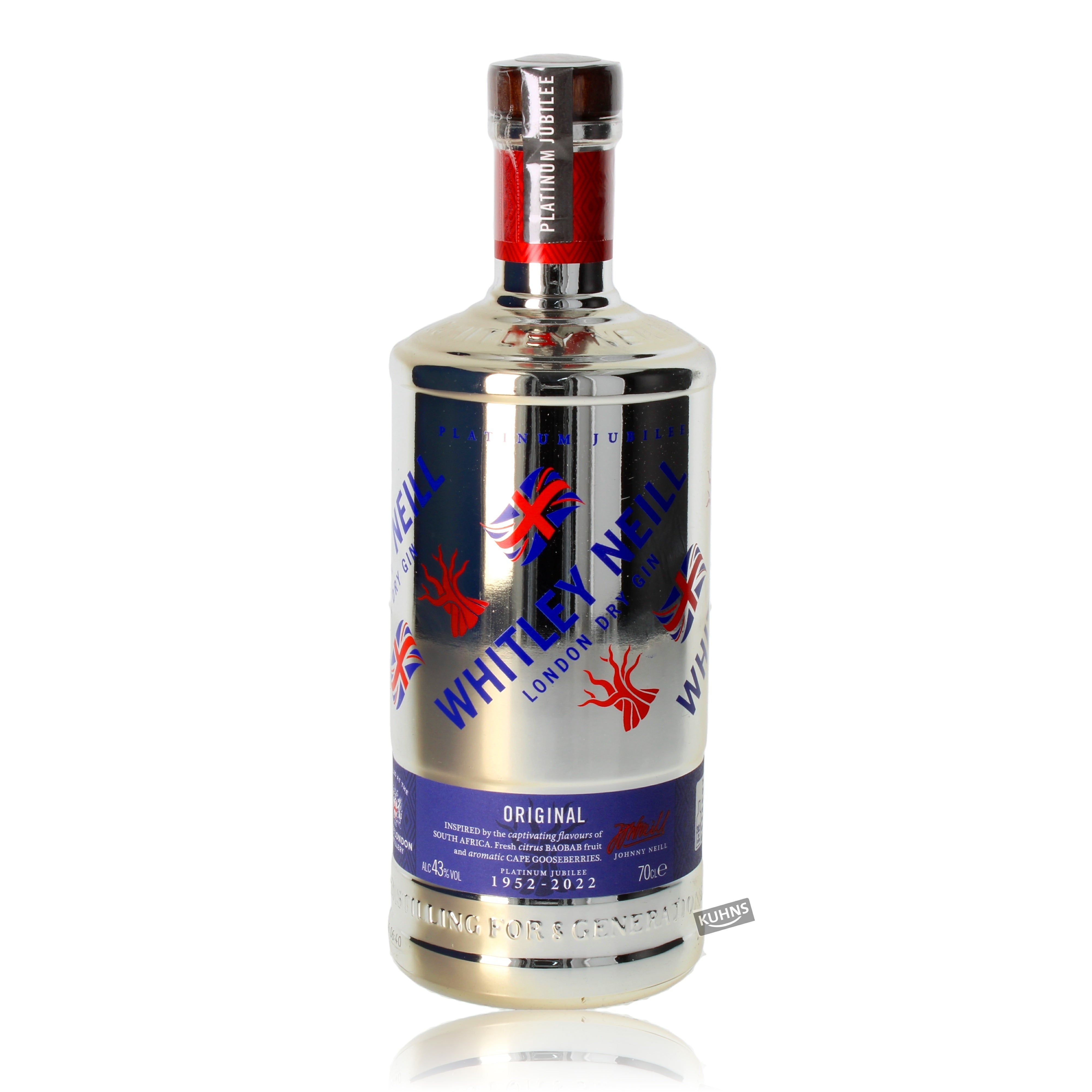 Whitley Neill Platinum Jubilee Gin 0,7l, alc. 43 Vol.-%