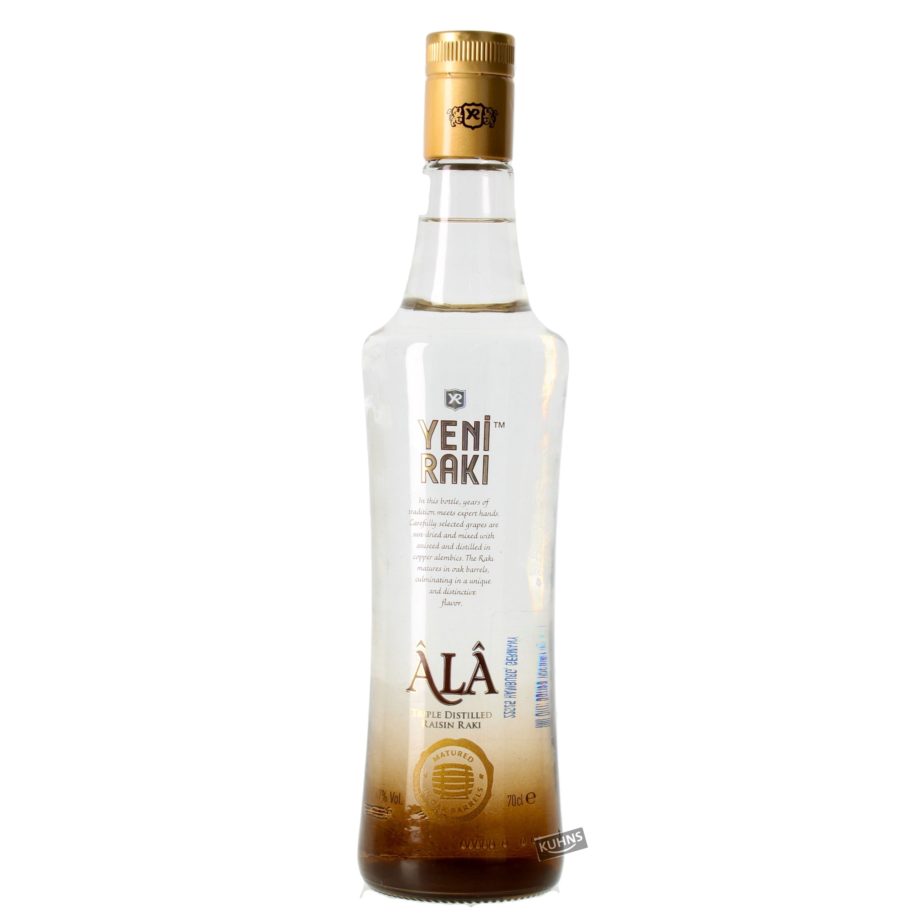 Yeni Raki âlâ 0,7l, alc. 47% by volume, Turkish spirit