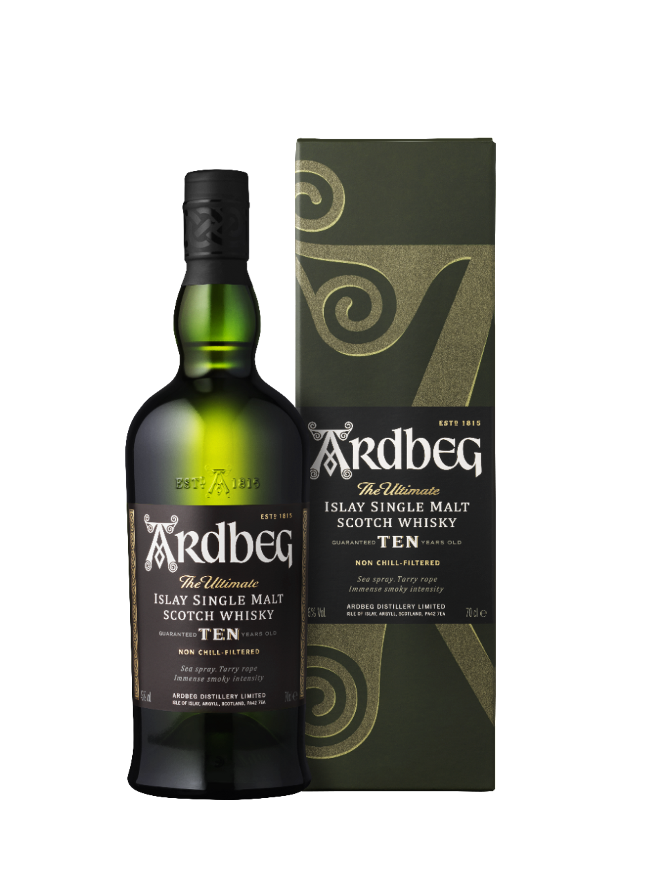 Ardbeg Ten Islay Single Malt Scotch Whiskey 0.7l, alc. 46% by volume