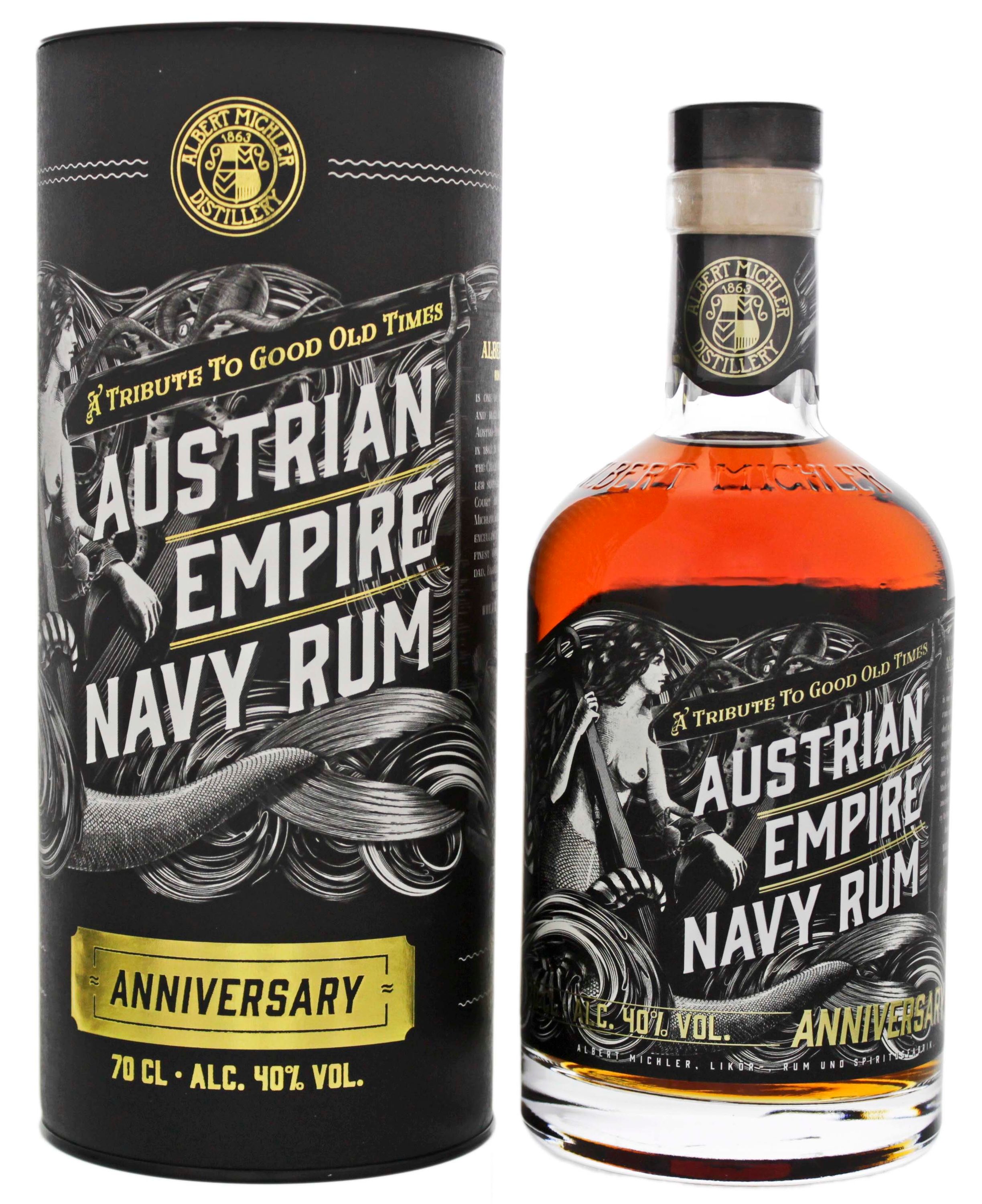 Austrian Empire Navy Rum Anniversary 0.7l, alc. 40% by volume, Rum Barbados
