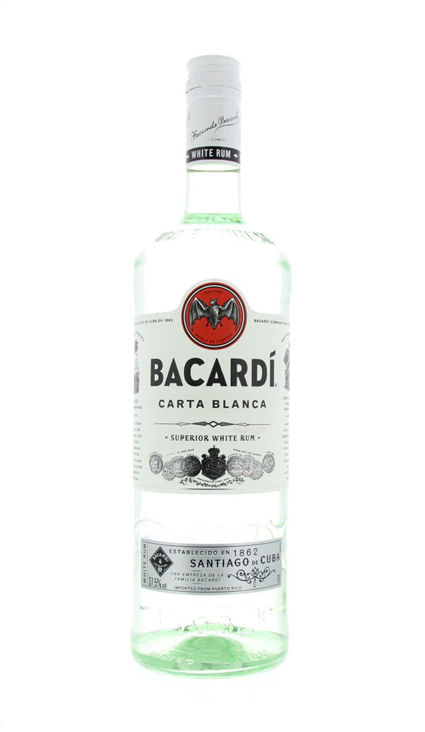 Bacardi Carta Blanca Rum 1,0l, alc. 37,5 Vol.-%