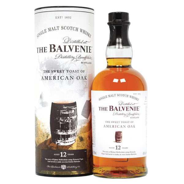 Balvenie 12 vuotta Sweet Toast American Oak 0,7l alk. 43 tilavuusprosenttia.