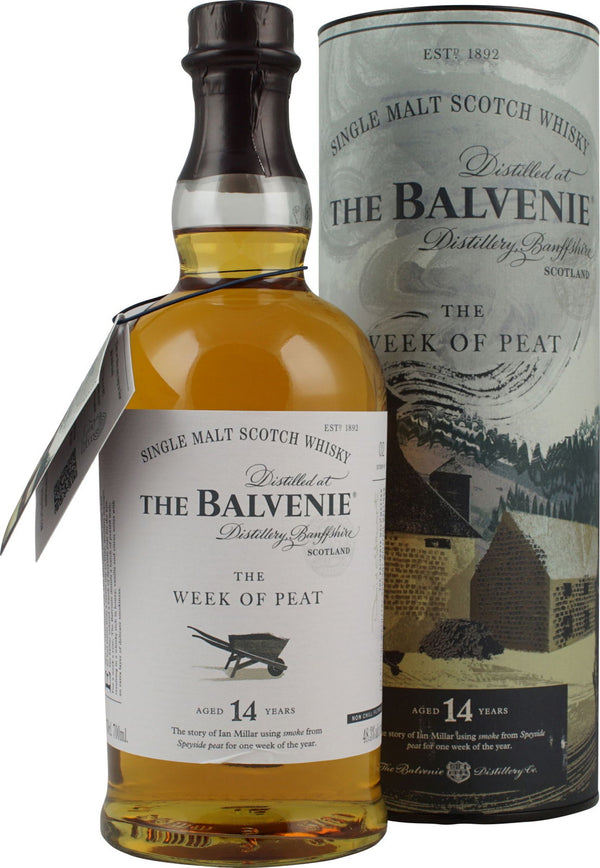 Balvenie 14 vuotta Turveviikko 0,7l, alk. 48,3 tilavuusprosenttia.