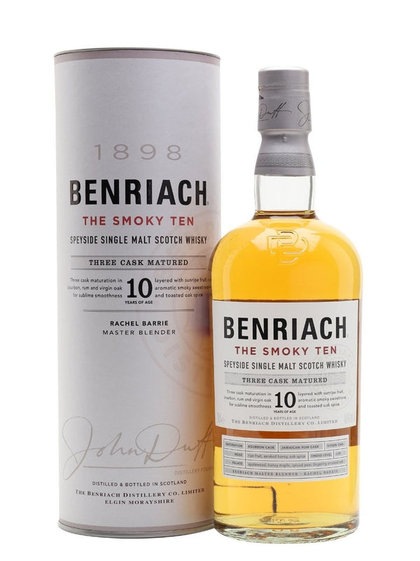 Benriach 10 vuotta The Smoky Ten 0,7l, alk. 46 % tilavuudesta