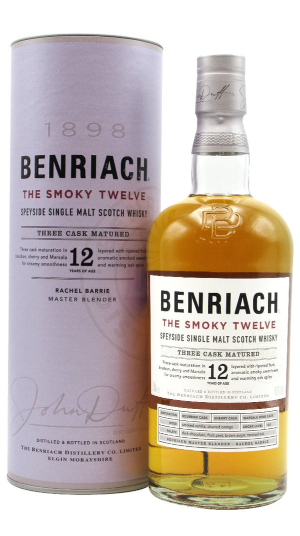 Benriach 12 vuotta The Smoky Twelve 0,7l, alk. 46 % tilavuudesta