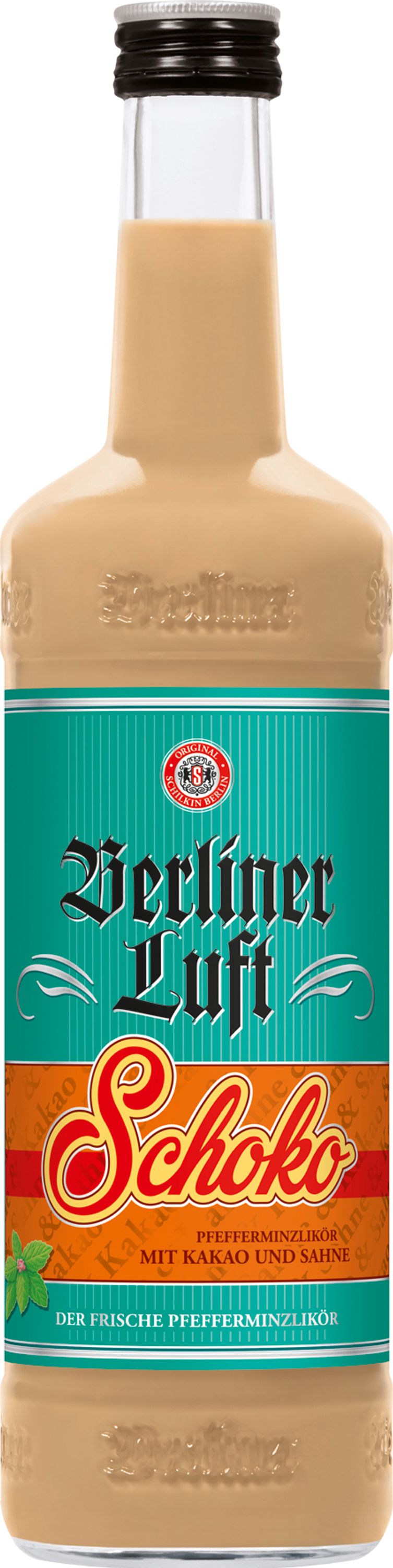 Berliner Luft Schoko Pfefferminzlikör, 0,7l, alc. 15 Vol.-%