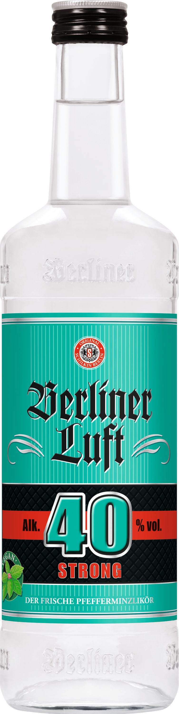 Berliner Luft Strong Pfefferminzlikör, 0,7l, alc. 40 Vol.-%