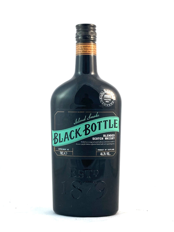 Black Bottle Island Smoke 0,7l, alk. 46,3 tilavuusprosenttia.