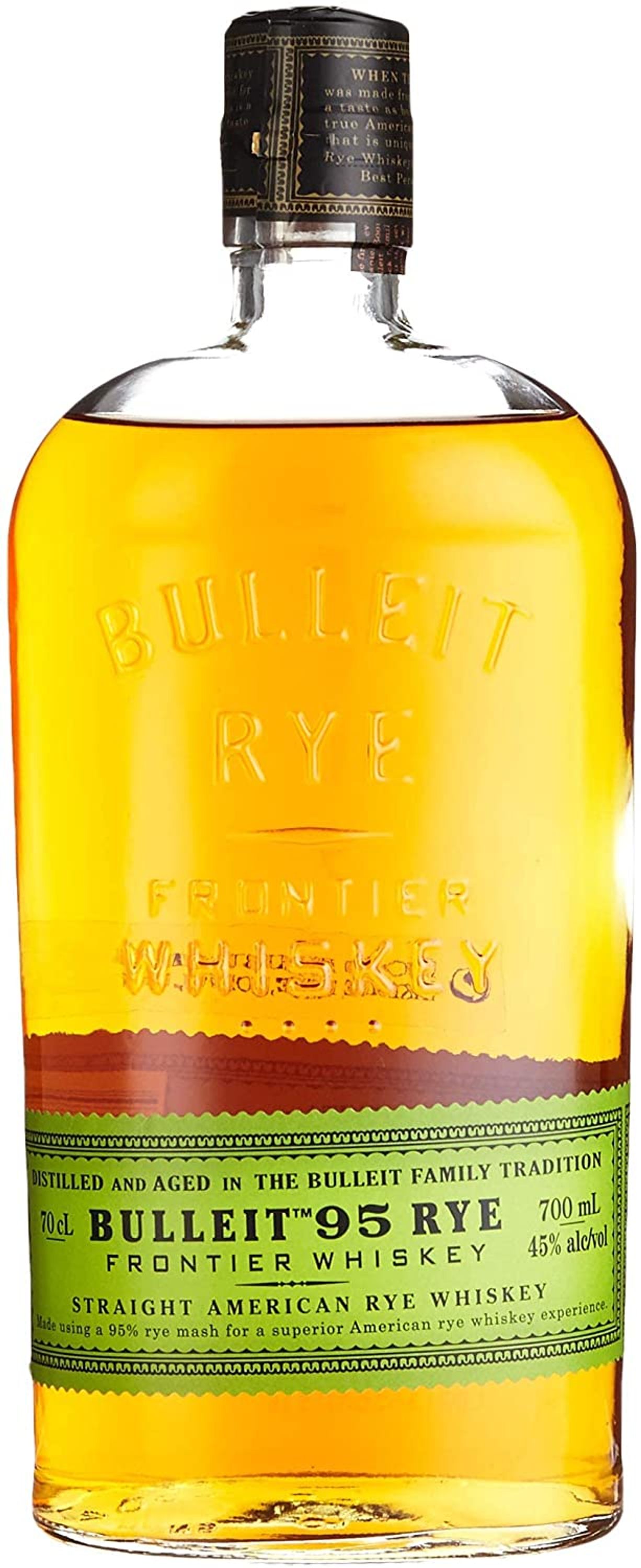 Bulleit Rye Straight American Rye Whisky 0,7l, alk. 45 tilavuusprosenttia