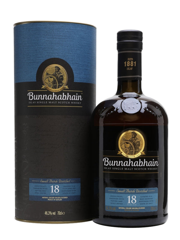 Bunnahabhain 18 years 0.7l, alc. 46.3 Vol.-%