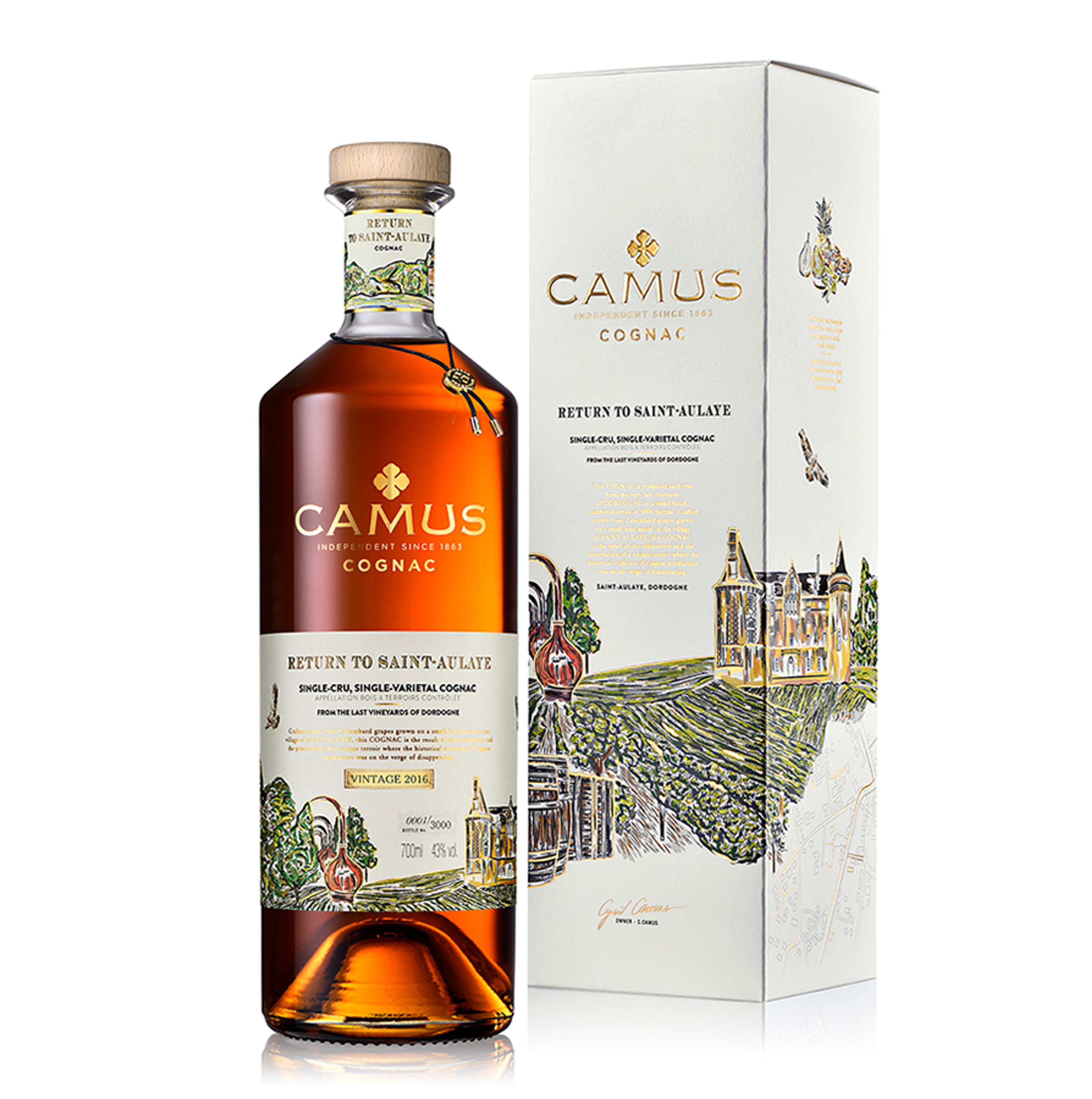 Camus Return to Saint-Aulaye Cognac 0.7l, alc. 43% by volume, Cognac France