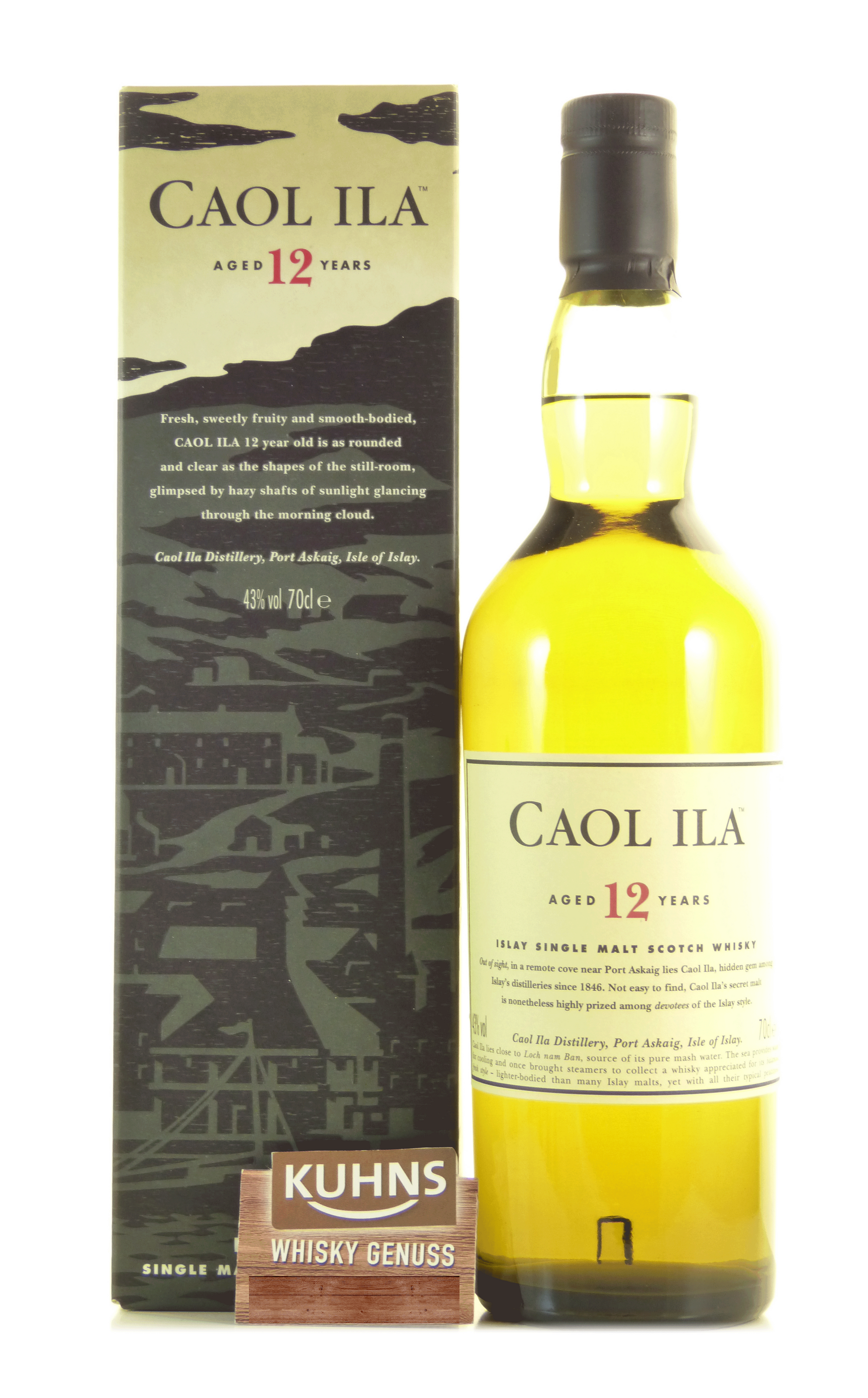 Caol Ila 12 Jahre Islay Single Malt Scotch Whisky 0,7l, alc. 43 Vol.-%
