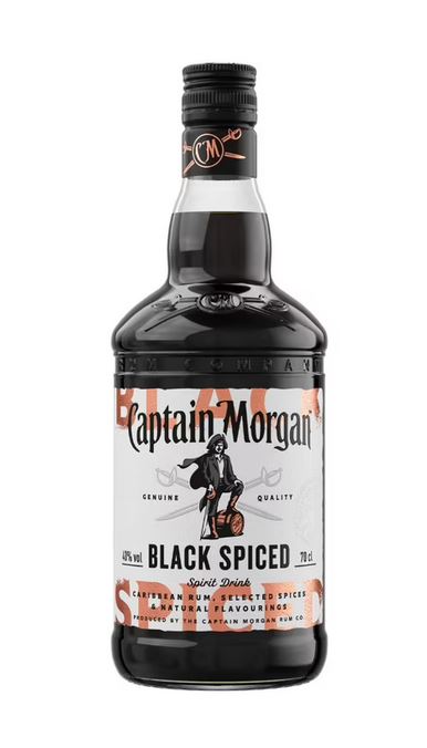 Captain Morgan Black Spiced 0,7l, alc. 40 Vol.-%