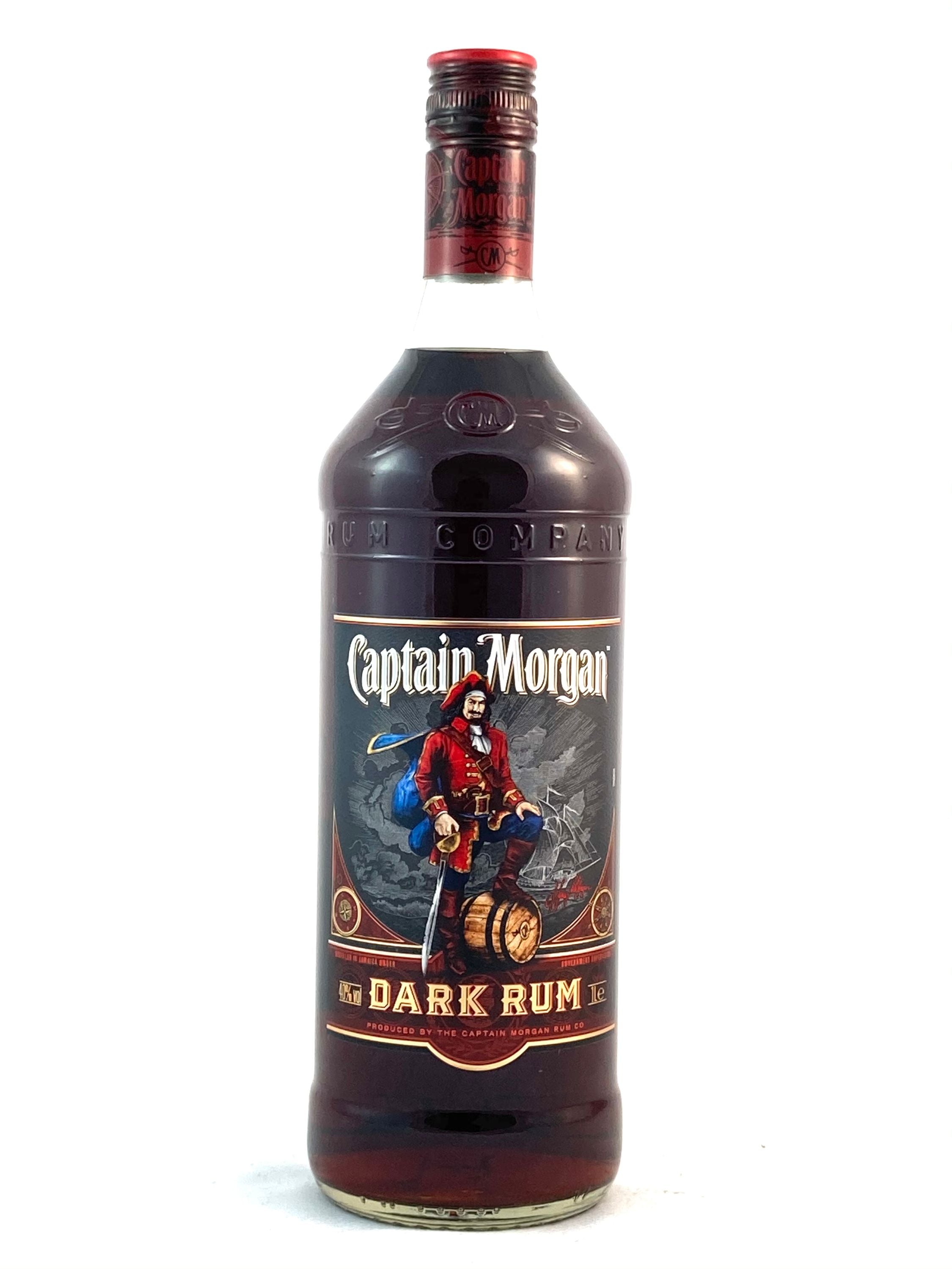 Captain Morgan Dark Rum 1,0l, alk. 40 tilavuusprosenttia, rommi Jamaika