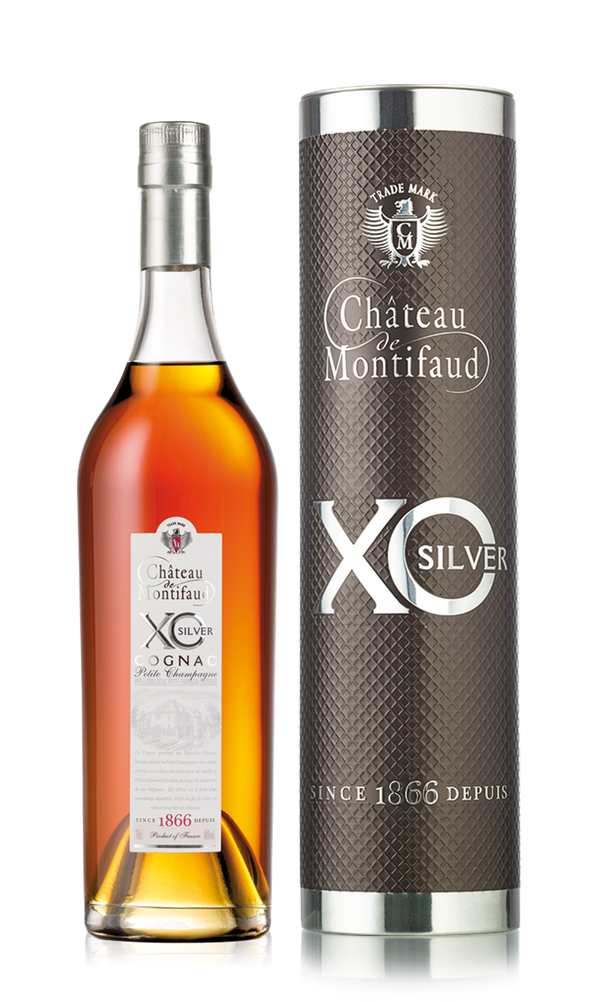 Chateau Montifaud XO Silver runde Dose 0,7l, alc. 40 Vol.-%, Cognac Frankreich