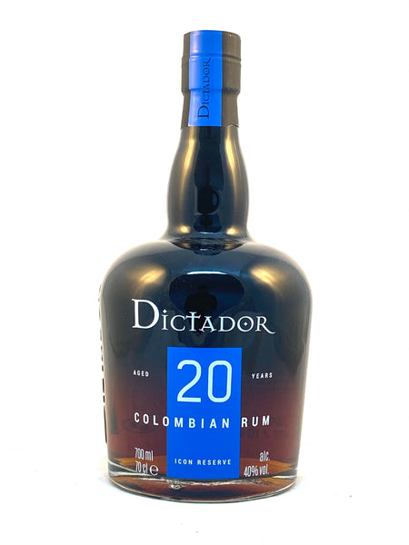 Dictador 20 years 0.7l, alc. 40% by volume, Rum Colombia – Kuhns