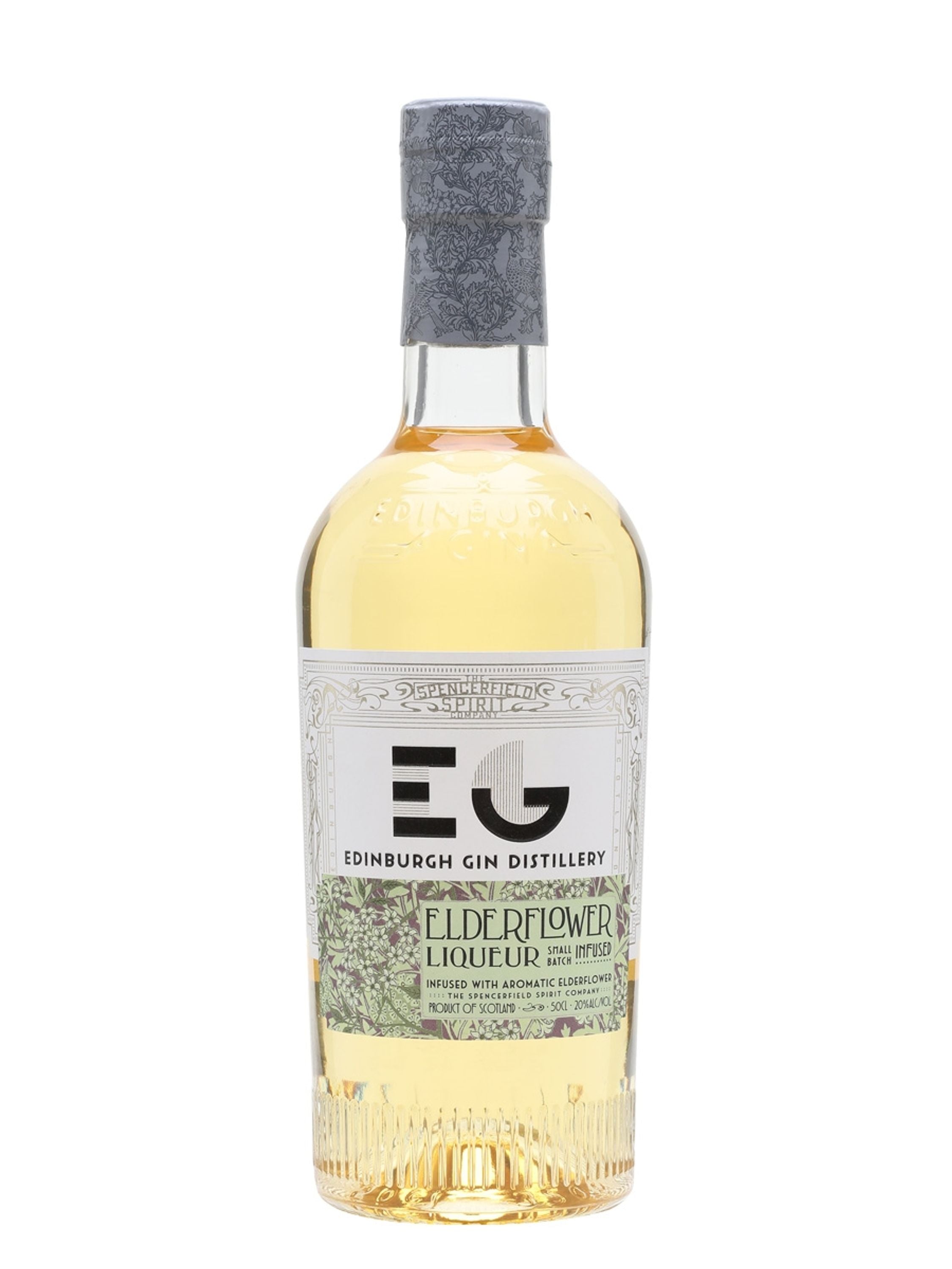 Edinburgh Elderflower 0,5l, alc. 20 Vol.-% Gin-Likör Schottland