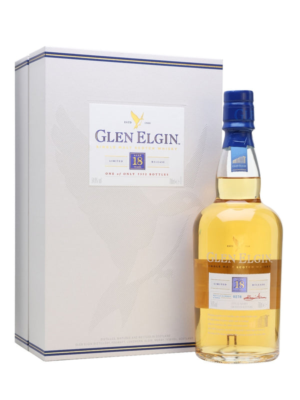 Glen Elgin 18 Years Speyside Single Malt Scotch Whiskey 0.7l, alc. 54.8% by volume