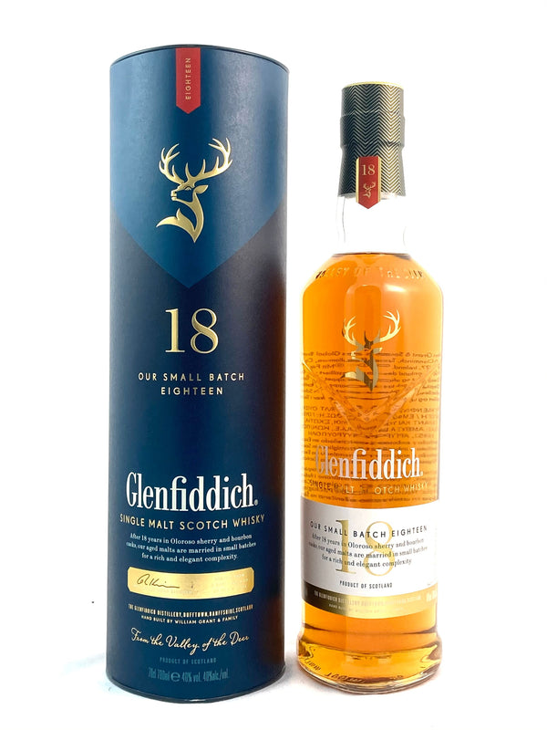 Glenfiddich 18 vuotta 0,7l, alk. 40 tilavuusprosenttia