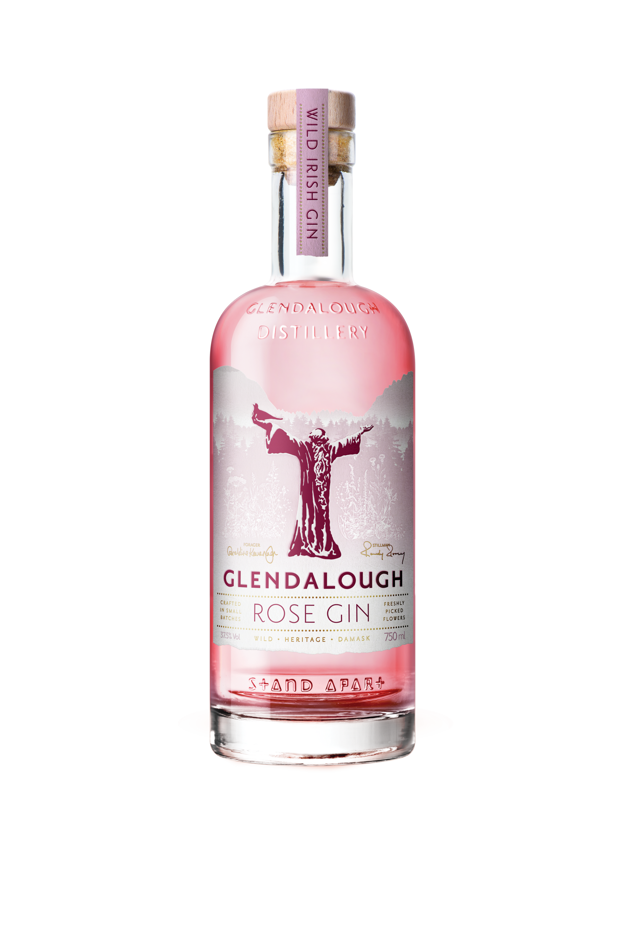 Glendalough Rose Gin 0.7l, alc. 37.5% ABV, Gin Ireland 